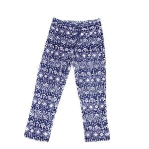 Nautica Navy Blue Wintry Pattern Pajama Pants, Med